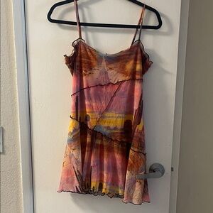 Urban Outfitters Colorful Mesh Top